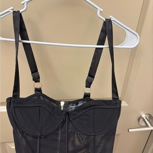 White Fox Boutique Black Crop Top